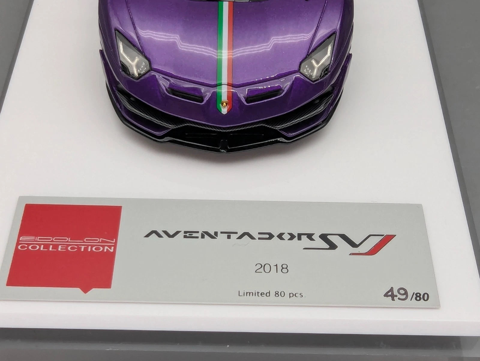 Eidolon Make Up 1:43 Lamborghini Aventador SVJ 2018 Limited 49/80 Viola Pas. OVP