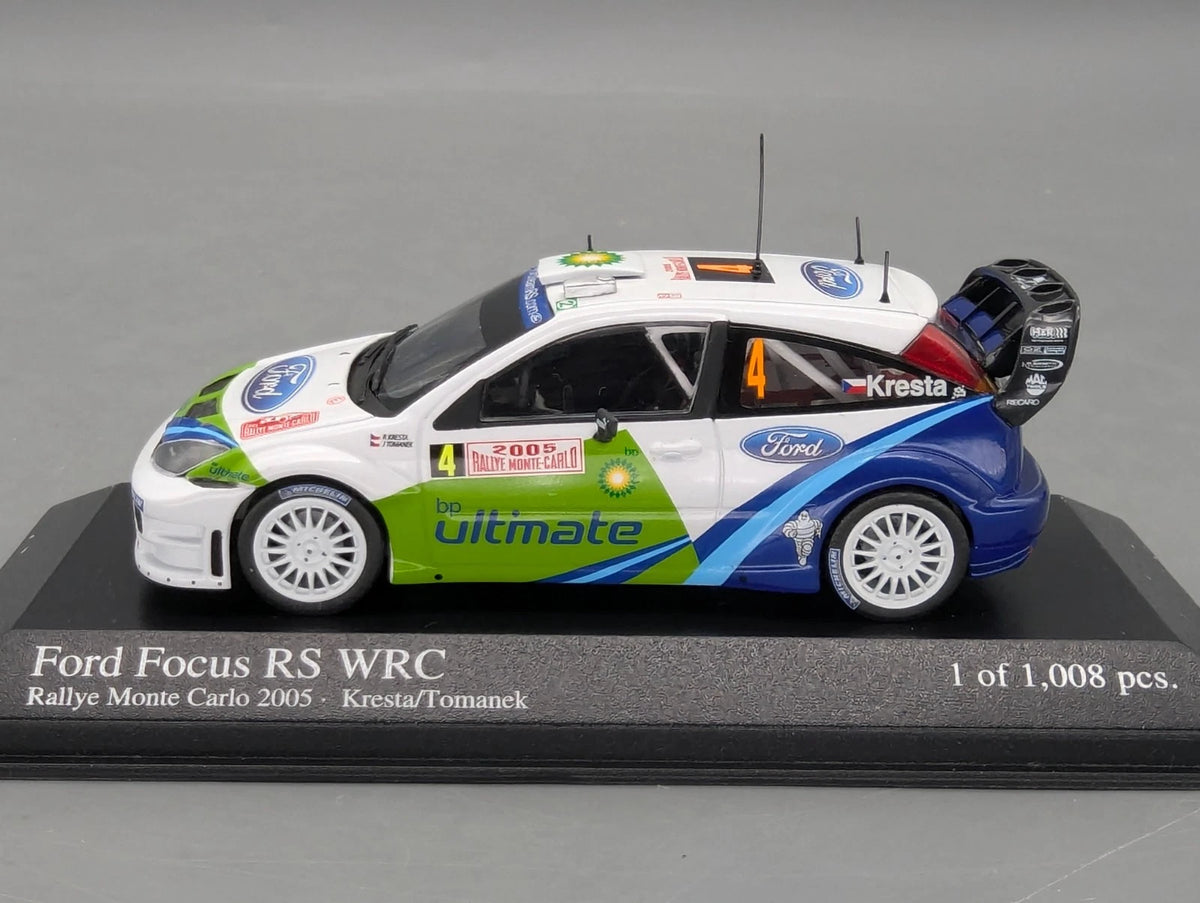 Modellautos 1:43 Minichamps Ford Focus RS WRC Rallye Monte Carlo 2005 #4 mit OVP
