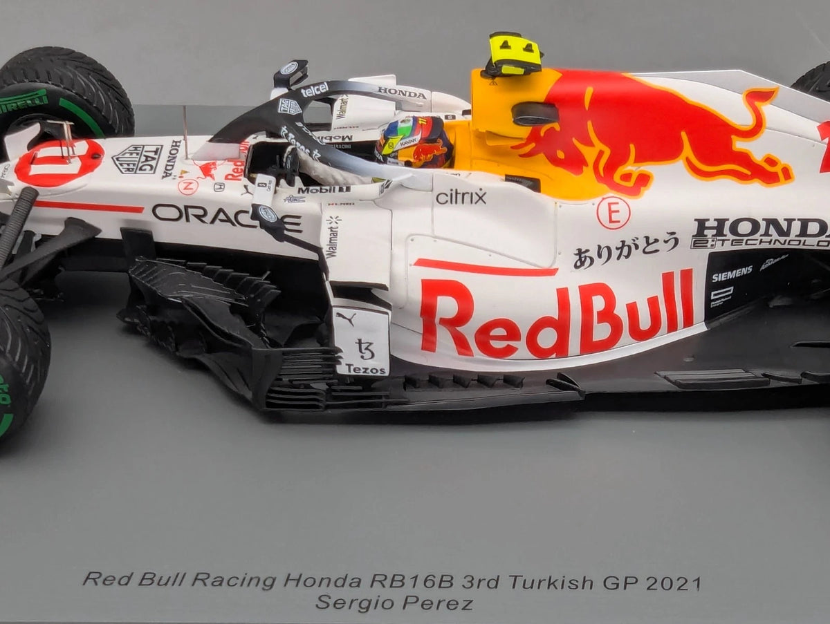 Modellautos 1:18 Spark Honda Red Bull RB16B 3rd Turkish GP 2021 #11 Perez OVP