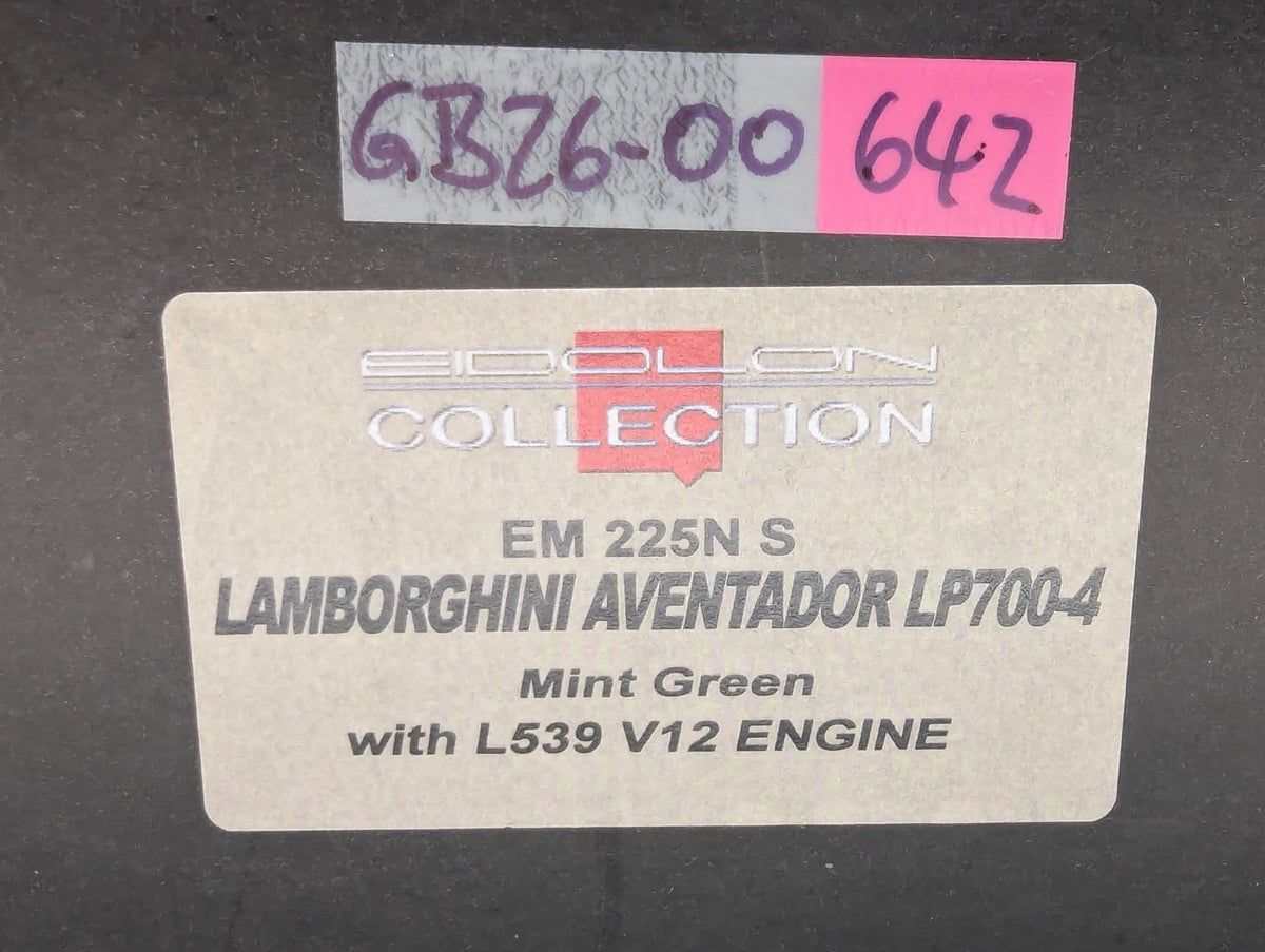 Eidolon Make Up 1:43 Lamborghini Aventador LP700-4 2011 Engine Set Ltd 00/10 OVP