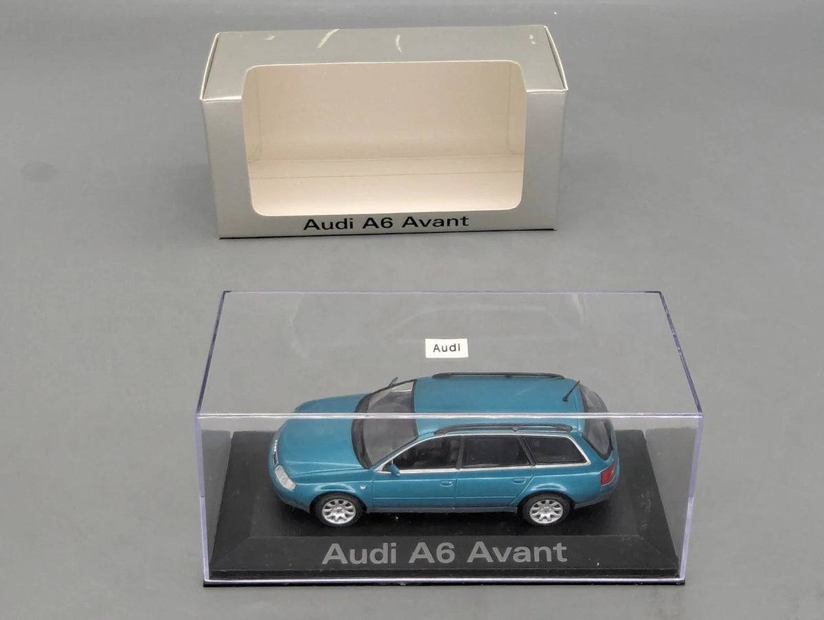 Modellautos 1:43 Minichamps Audi A6 Avant Türkis Metallic mit Dealer OVP