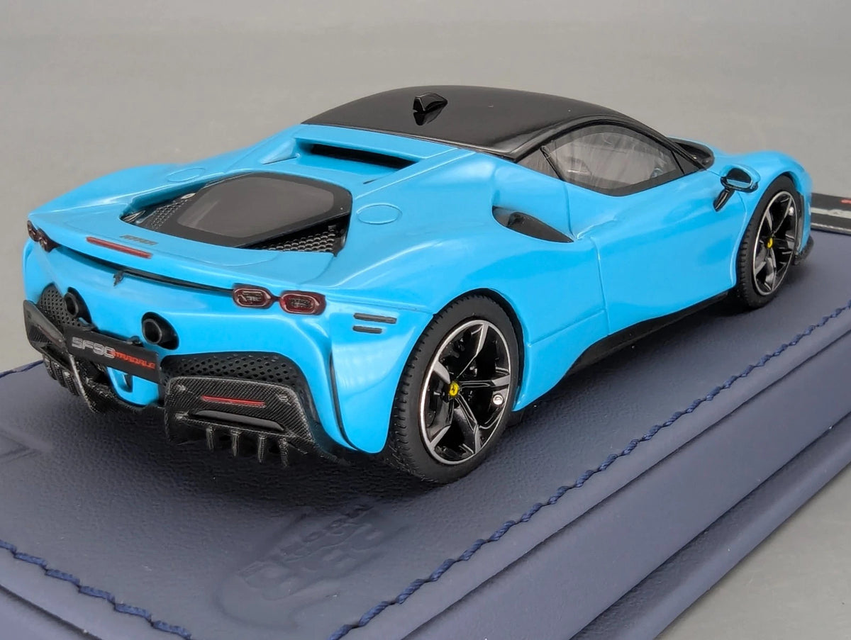 Modellautos 1:43 BBR Executive Calsito Ferrari SF90 Stradale Blue Ltd 02/21 OVP