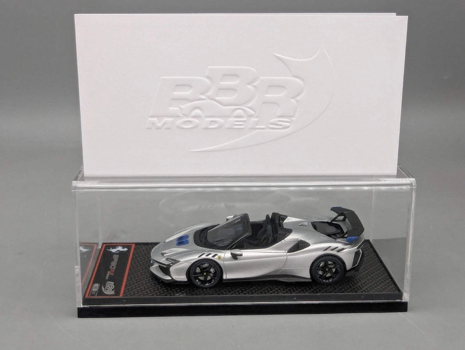 Modellautos 1:43 BBR Concept43 Ferrari SF90 XX Spider Ltd 05/30 Argento NB OVP