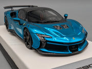 Modellautos 1:43 BBR Concept43 Ferrari SF90XX Stradale Chrome Blue Ltd 04/15 OVP