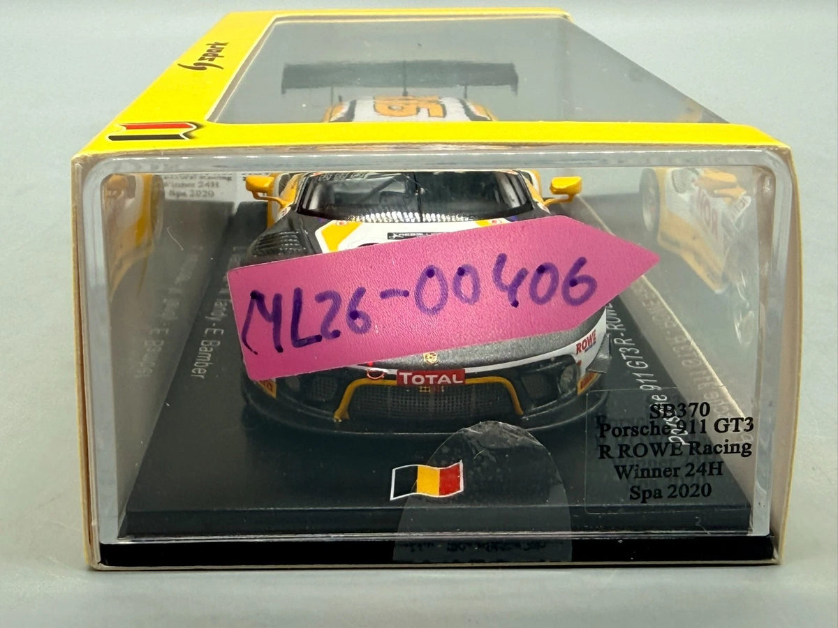 Modellautos 1:43 Spark Porsche 911 GT3 R Rowe Racing Winner 24h Spa 2020 + OVP