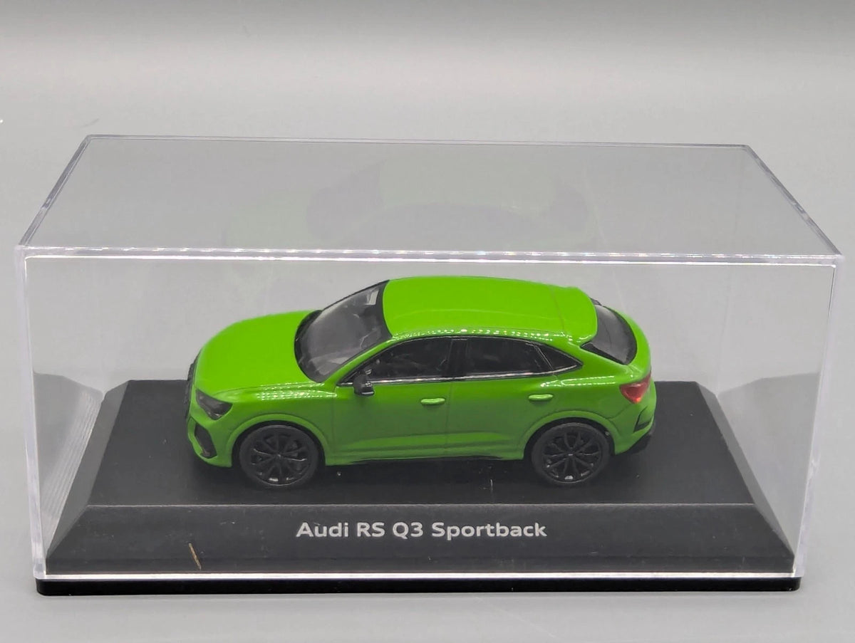 Modellautos 1:43 Minichamps Audi RS Q3 Sportback Kyalami-Grün mit Dealer OVP