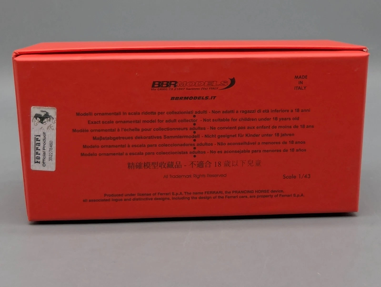 Modellautos 1:43 BBR Ferrari 212 Inter Vignale Coupe 1951 Dark Red #0135E in OVP