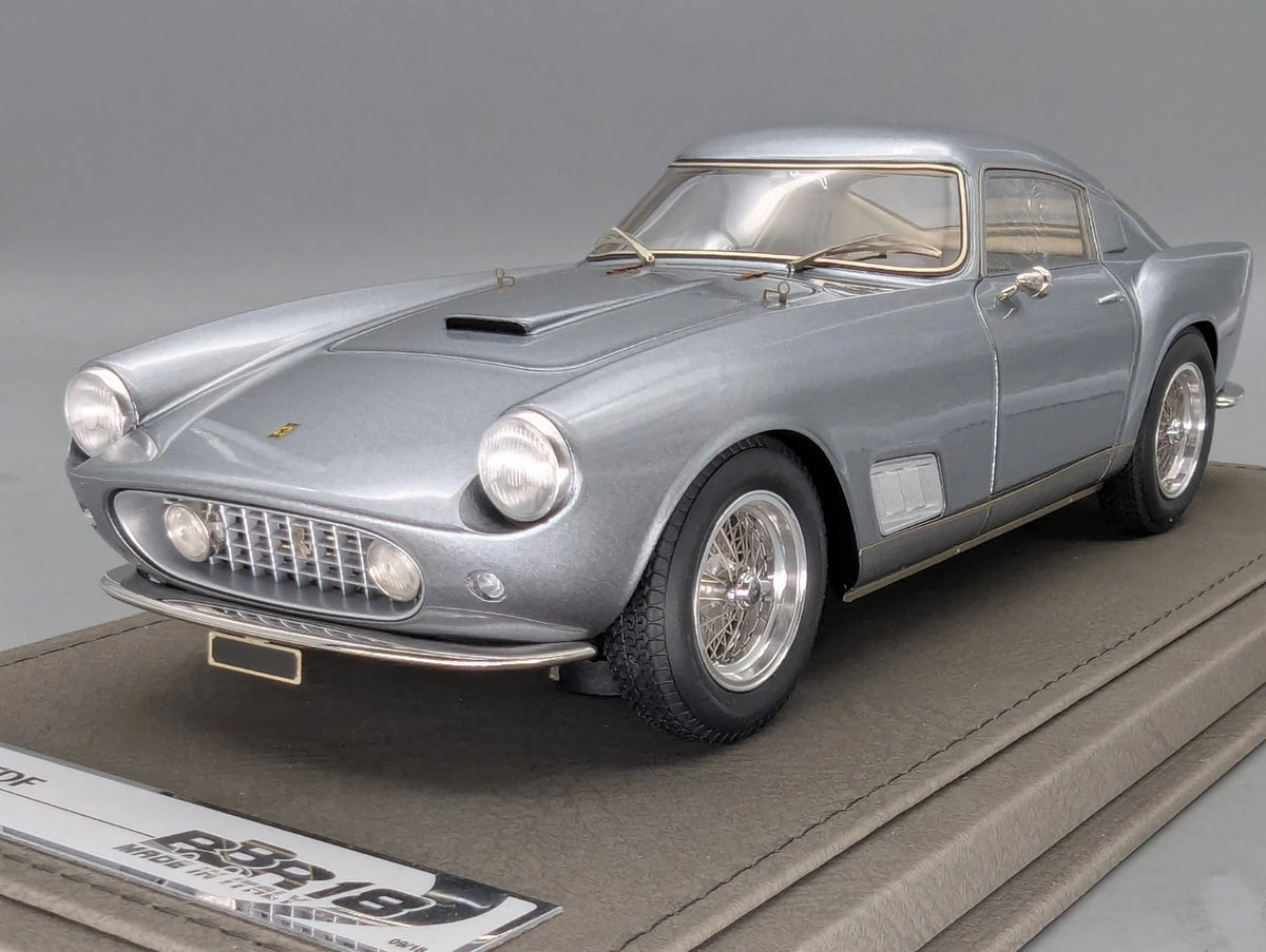 Modellautos 1:18 BBR Ferrari 250 TdF 1958 Met. Silver Ltd 09/18 Lederplatte OVP