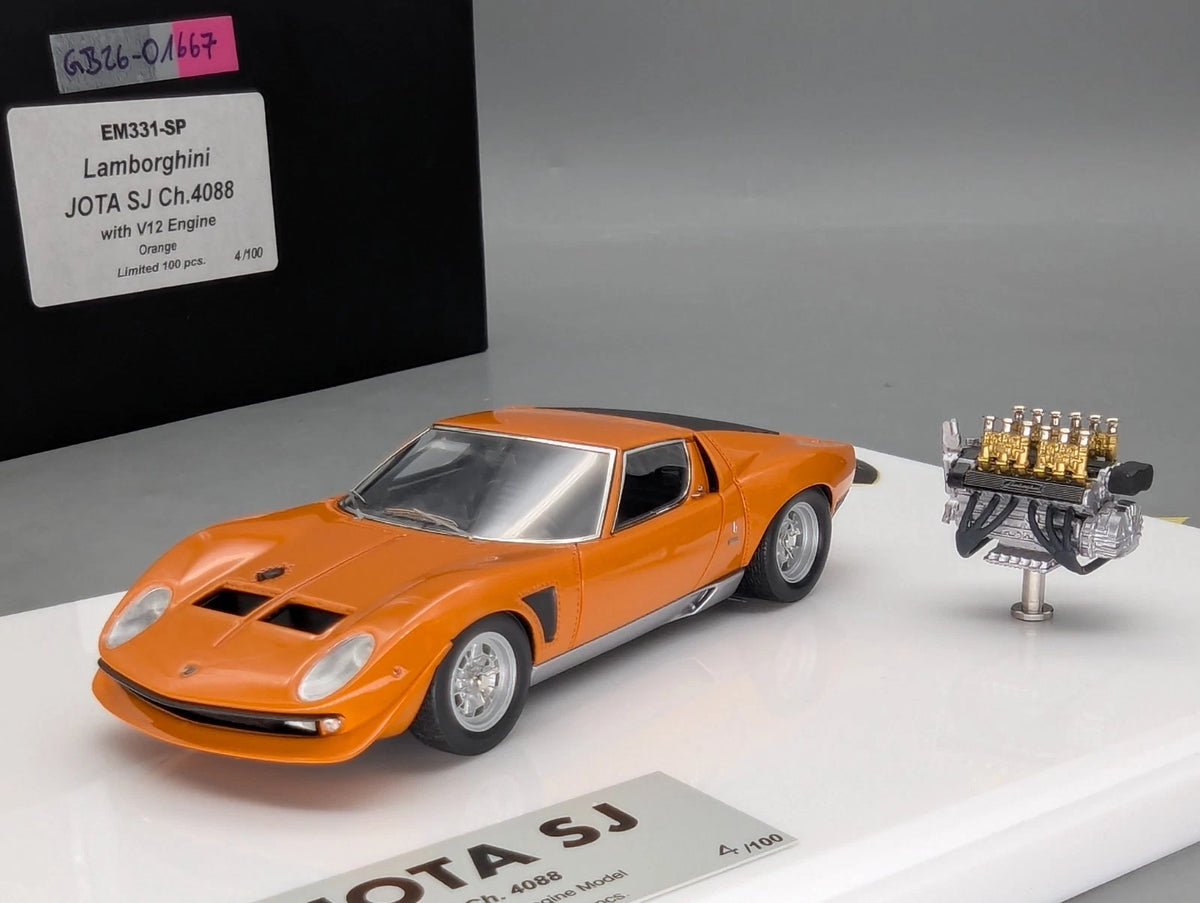 Eidolon Make Up 1:43 Lamborghini Jota SJ Orange Engine Set Ltd 4/100 mit OVP