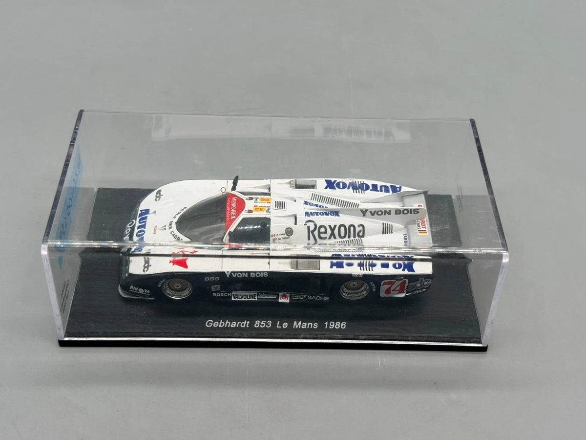 Modellautos 1:43 Spark Gebhardt 853 Le Mans 1986 #74 + OVP