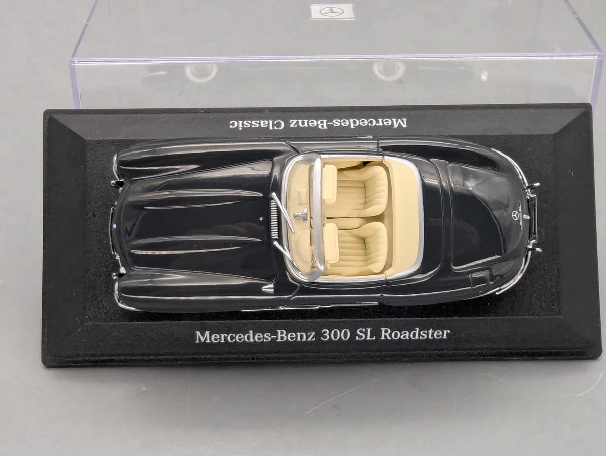 Modellautos 1:43 Minichamps Mercedes Benz 300 SL Graphitgrau Roadster Dealer OVP