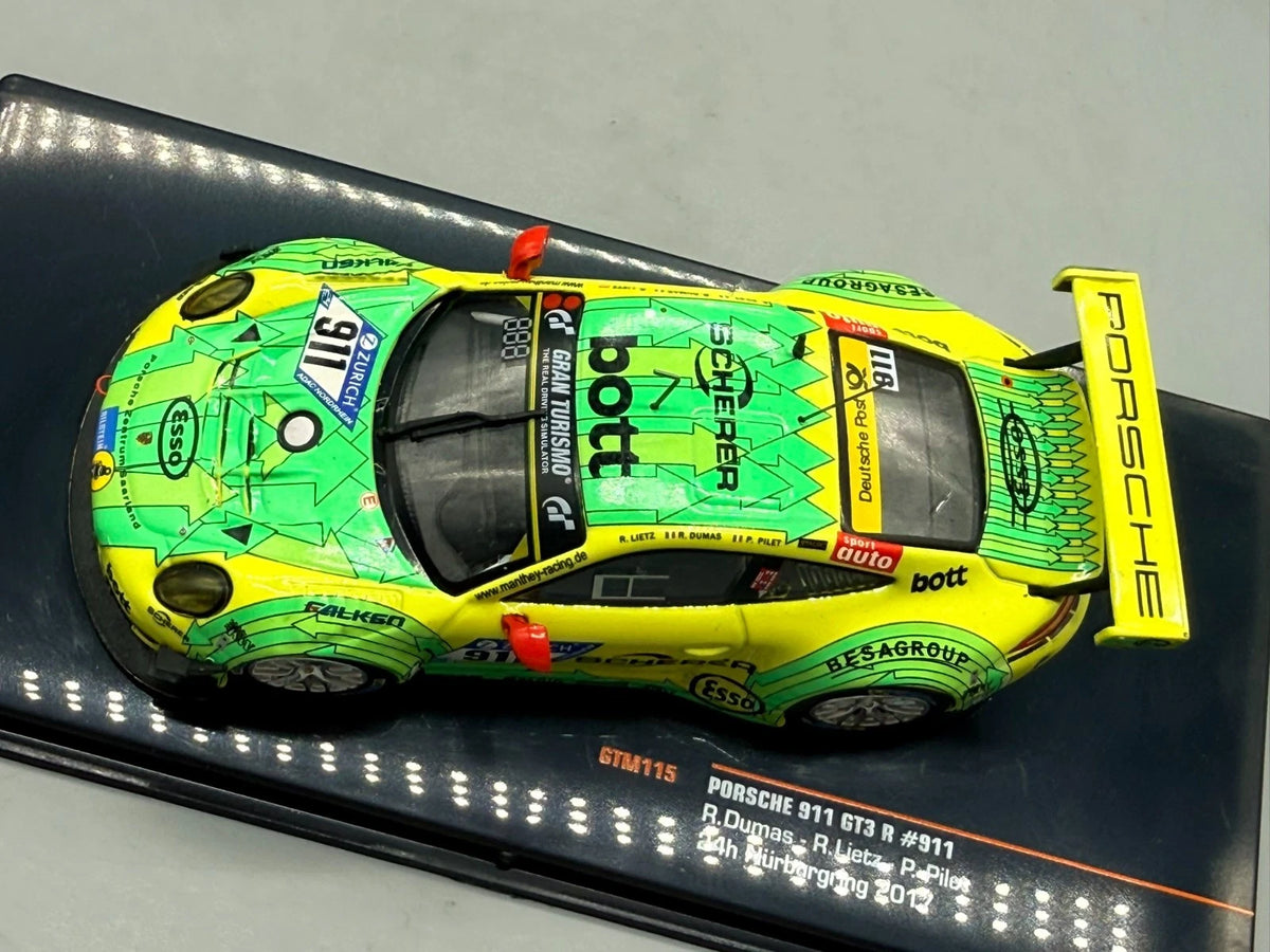 Modellautos 1:43 Ixo Porsche 911 GT3 R #911 24h Nürburgring 2017 mit OVP