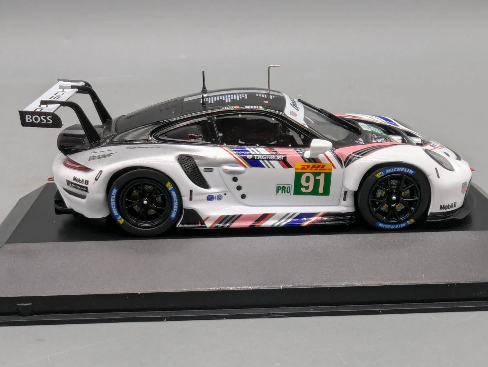 Modellautos 1:43 IXO Porsche 911 RSR WEC 8h Bahrain 2022 #91 Bruni Lietz mit OVP