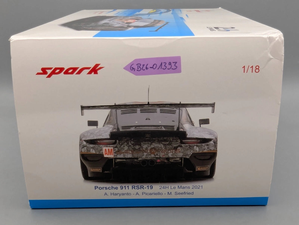 Modellautos 1:18 Spark 18S701 Porsche 911 RSR-19 24h Le Mans 2021 #18 OVP