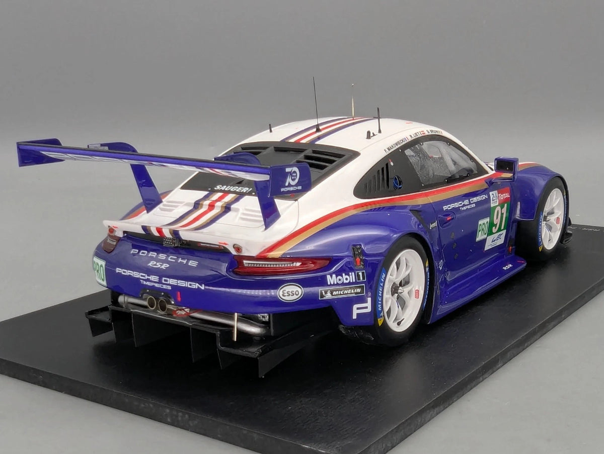 Modellautos 1:18 Spark 18S392 Porsche 911 RSR 24h Le Mans 2018 #91 Lietz uA OVP