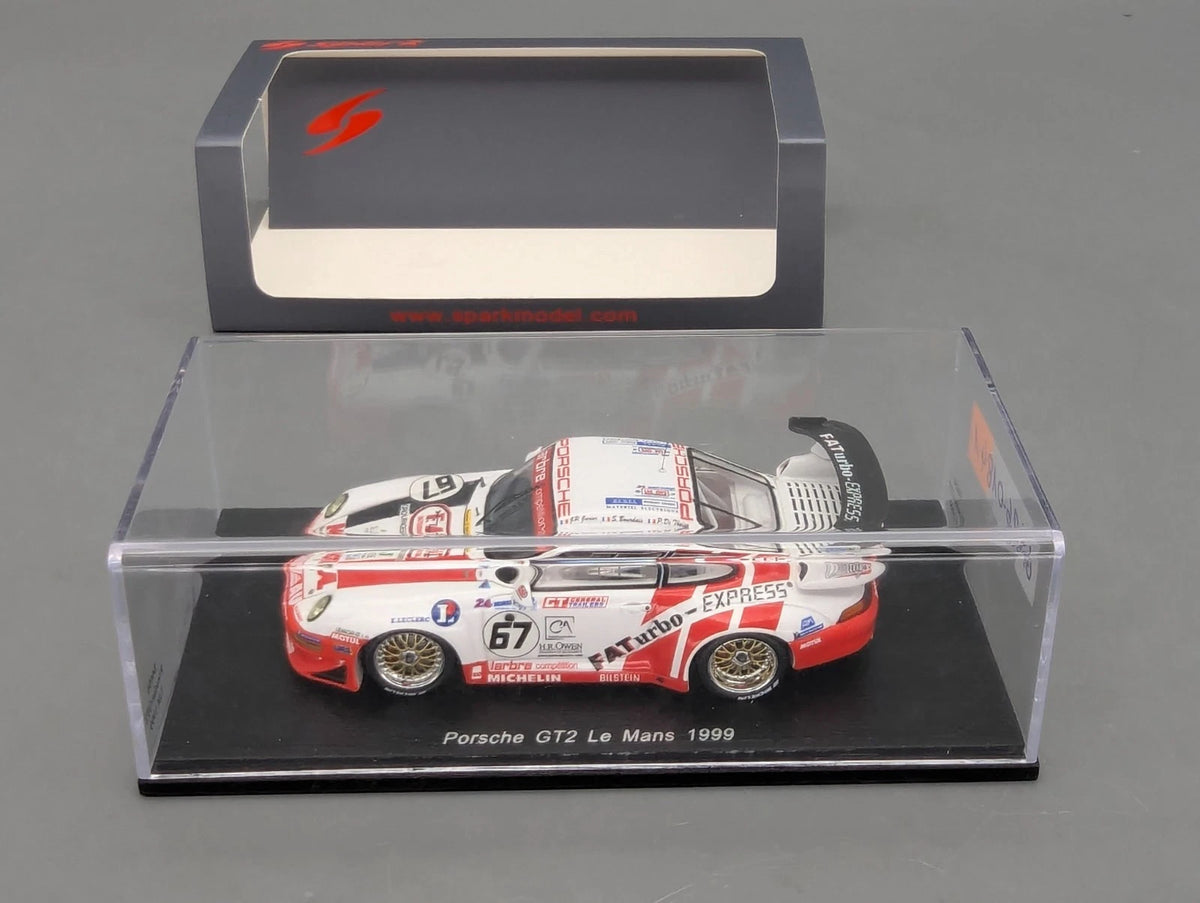 Modellautos 1:43 Spark S4450 Porsche 911 GT2 24h Le Mans 1999 #67 OVP