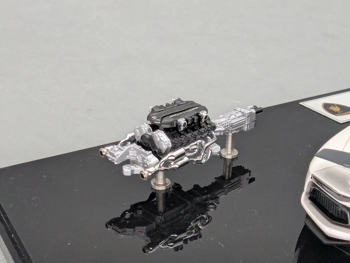 Eidolon Make Up 1:43 Lamborghini Aventador LP760-2 Engine Set Oakley Weiß OVP