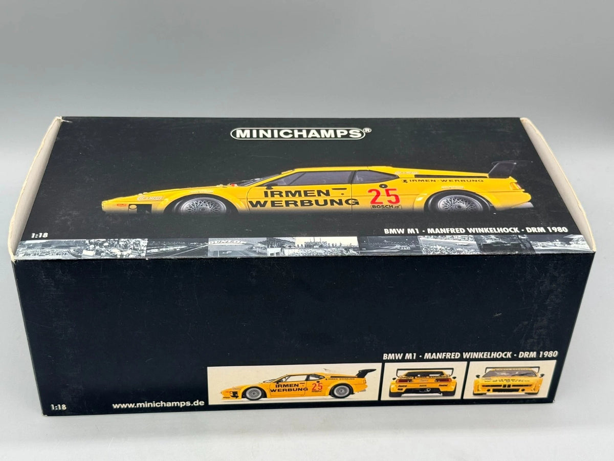 Modellautos 1:18 Minichamps BMW M1 Manfred Winkelhock DRM 1980 #25 mit OVP