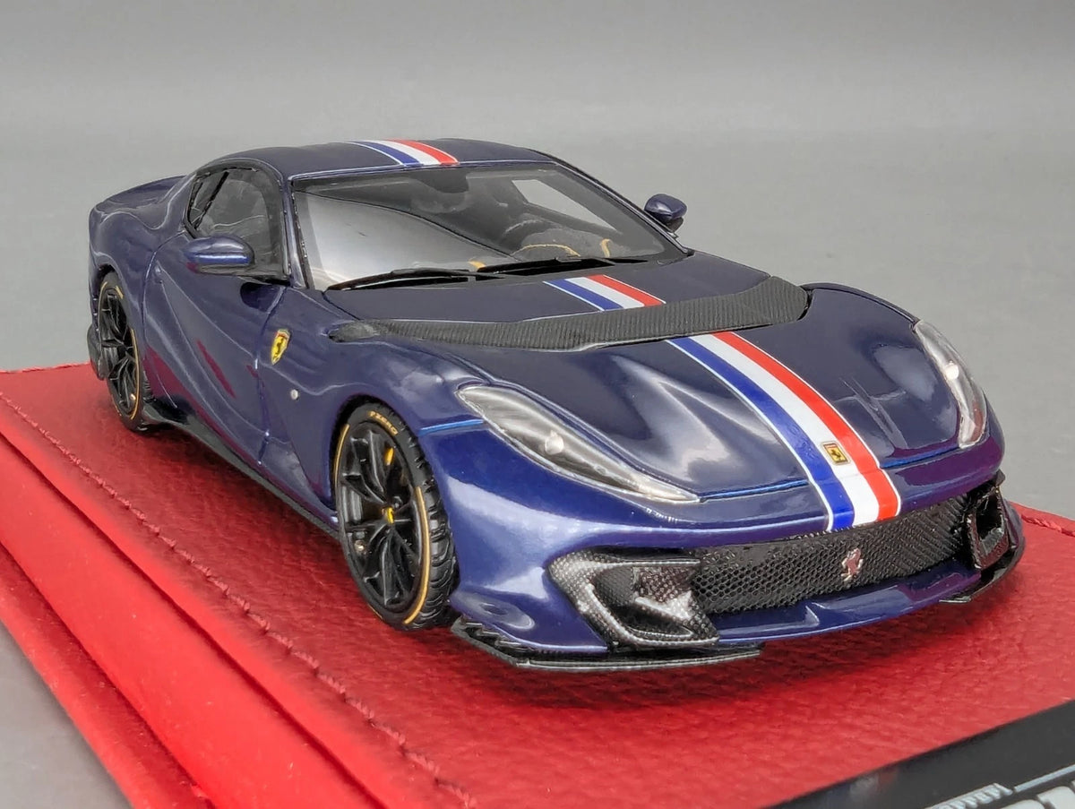Modellautos 1:43 BBR Deluxe Calsito Ferrari 812 Competizione Blue Ltd 02/30 OVP