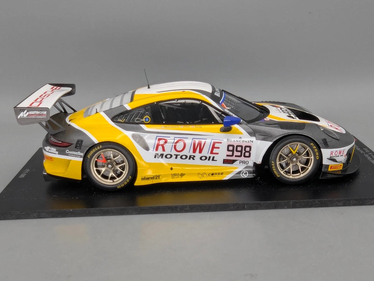 Modellautos 1:18 Spark Porsche 911 GT3 R Zweiter (2nd) 24h Spa 2019 #998 mit OVP