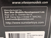 Modellautos 1:43 Vitesse Aston Martin DB7GT Nero BlackOVP