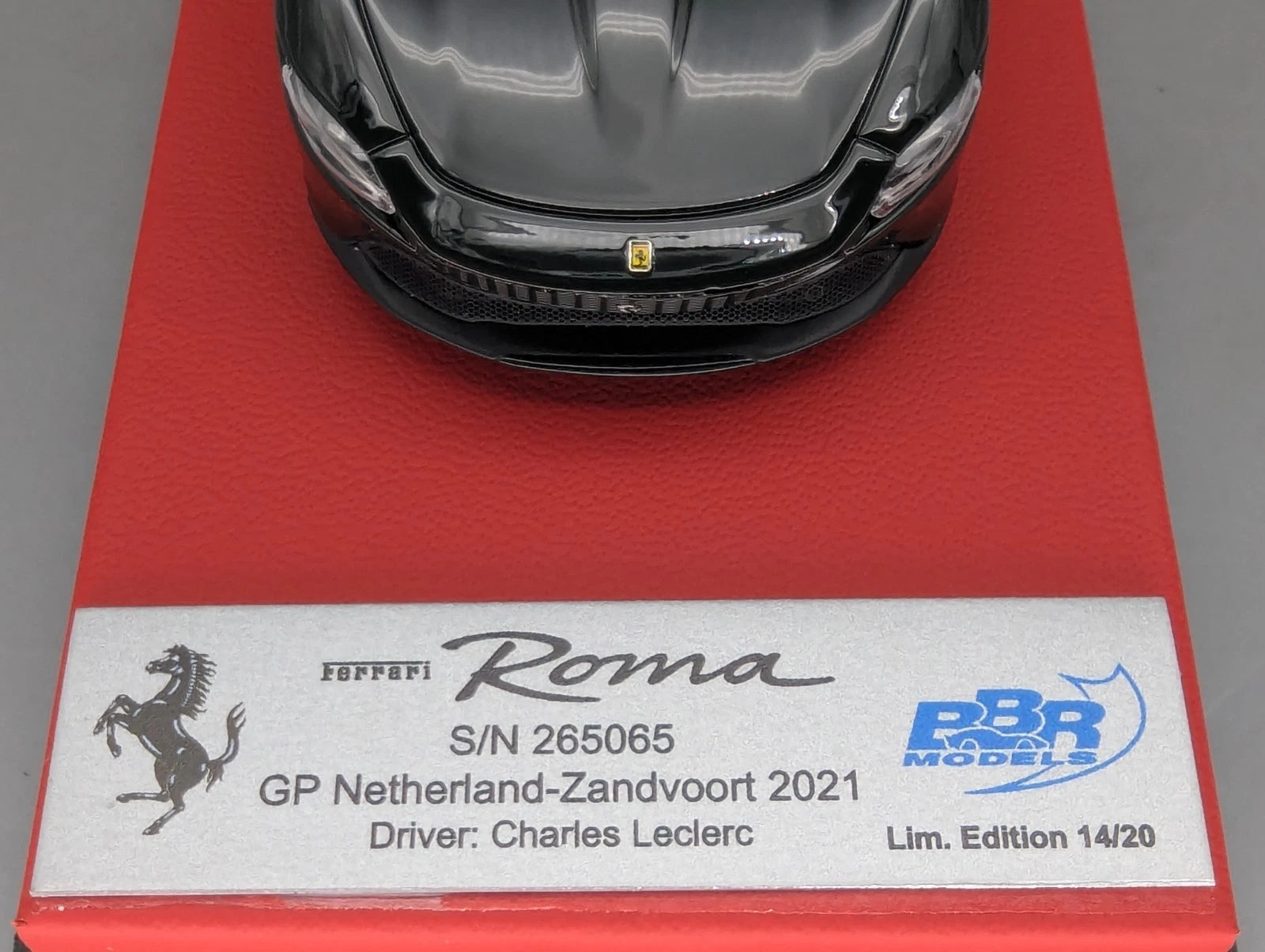 Modellautos 1:43 BBR Concept43 Ferrari Roma GP NL 2021 Ltd 14/20 C. Leclerc OVP