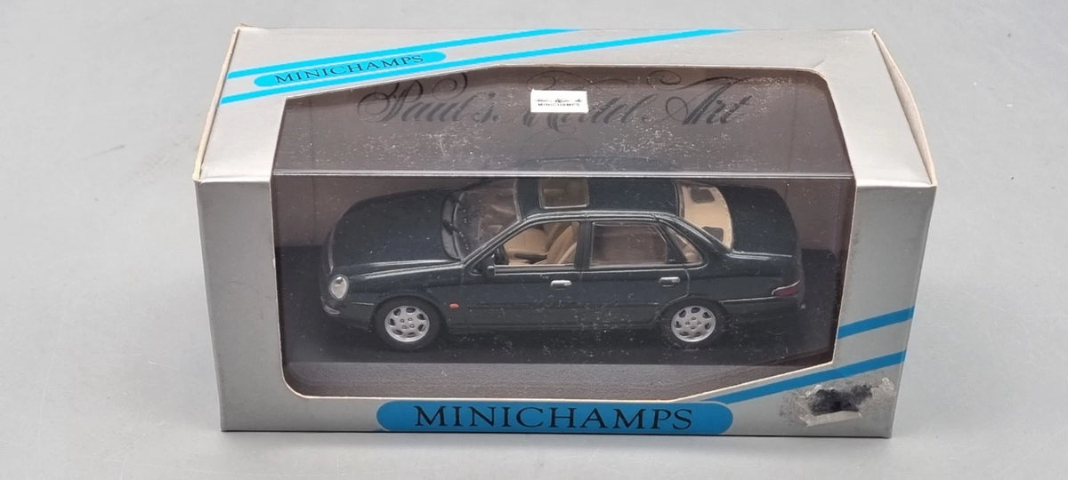 Modellautos 1:43 Minichamps Ford Scorpio Saloon 1995 green metallic OVP