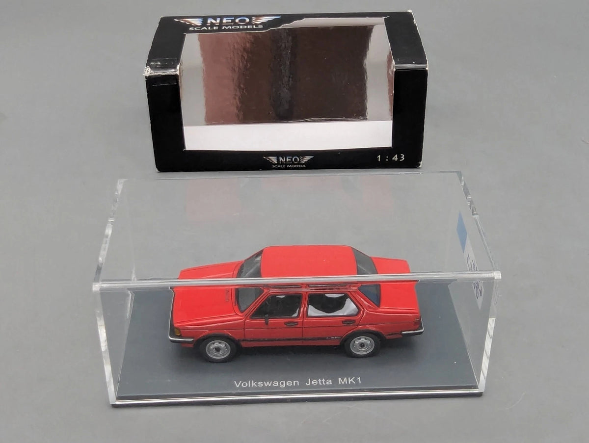 Modellautos 1:43 Neo Scale Models 43646 Volkswagen VW Jetta Mk1 Rot mit OVP