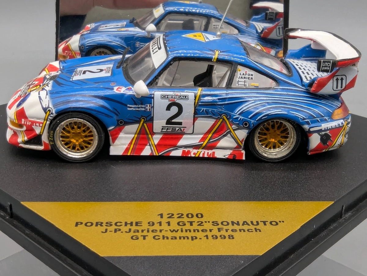 Modellautos 1:43 Sunstar Porsche 911 GT2 WINNER French GT 1998 #2 Jarrier OVP