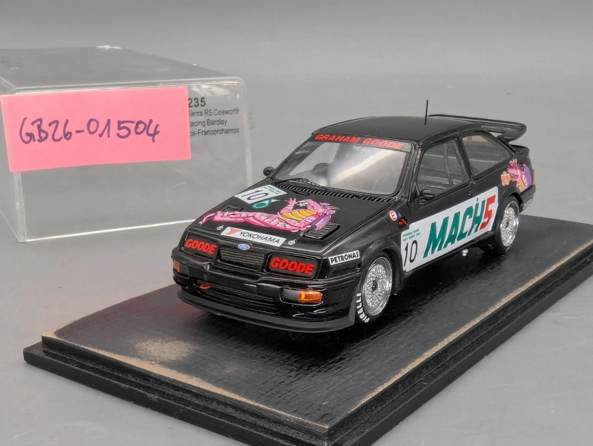 Modellautos 1:43 Spark SA200 Ford Sierra RS500 Cosworth 1992  Mach5 #10 Vitrine