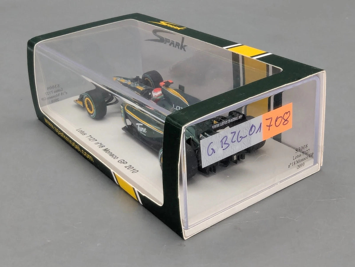 Modellautos 1:43 Spark S3008 Lotus T127 Monaco GP 2010 #18 Jarno Trulli OVP