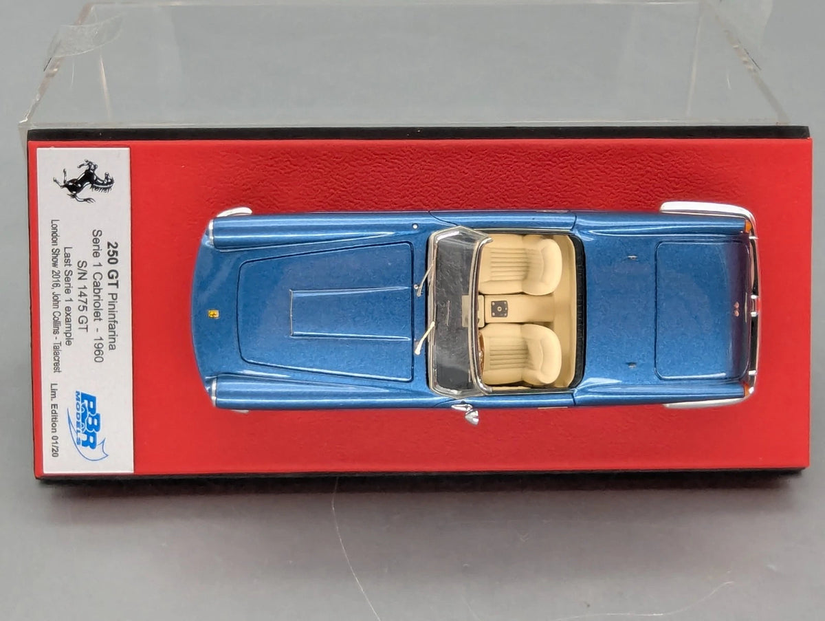 Modellautos 1:43 BBR Ferrari 250 GT Pininfarina Cabrio 1960 S/N 1475GT 01/20 OVP