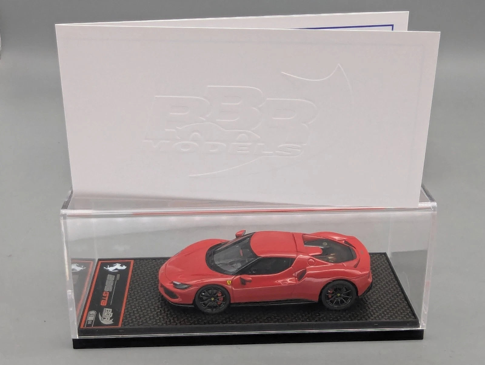 Modellautos 1:43 BBR Concept43 Ferrari 296 GTB Rosso Corsa 322 Ltd 53/96 mit OVP