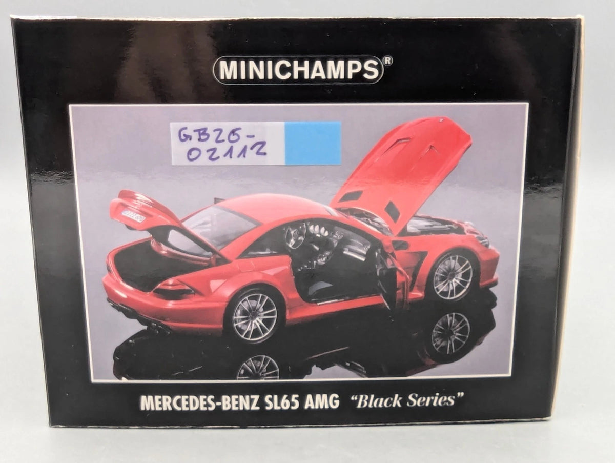 Modellautos 1:18 Minichamps Mercedes Benz SL65 AMG Black Series 2009 Rot OVP