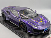 Modellautos 1:12 BBR Ferrari 488 Pista Viola Al Humad Ltd 21/21 Stück OVP