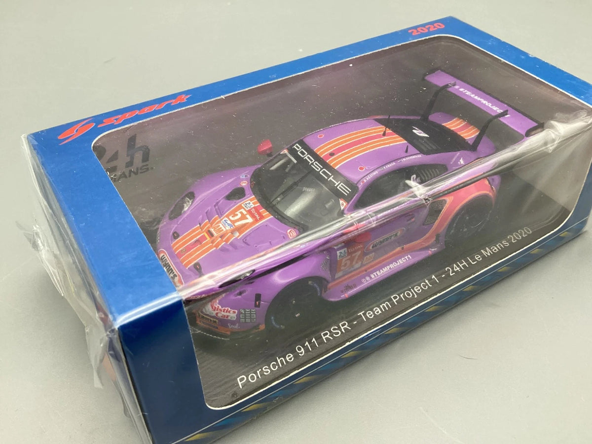 Modellautos 1:43 Spark Porsche 911 RSR Team Project 1 LM 2020 #57 OVP ungeöffnet