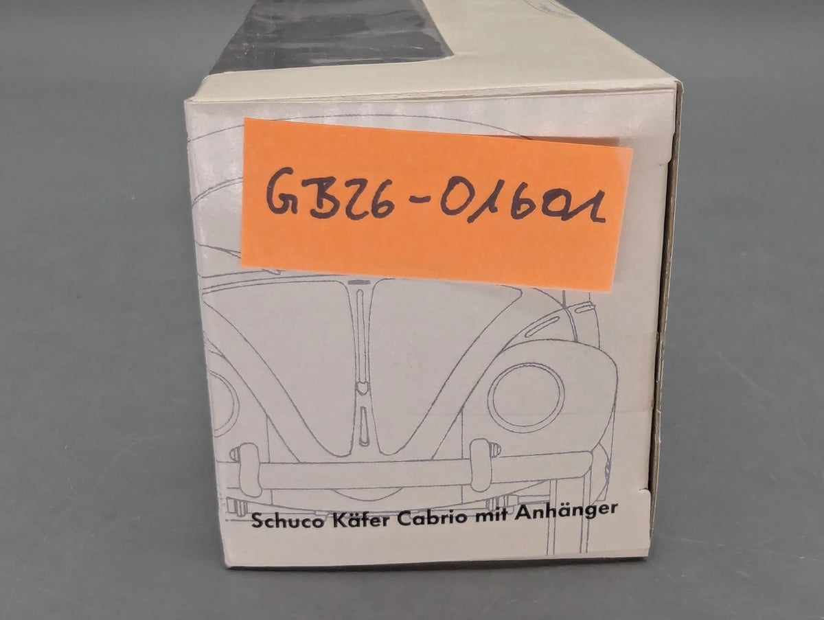 Modellautos 1:72 Schuco VW Käfer Cabrio mit Wohn Anhänger 2-tlg Set Dealer OVP
