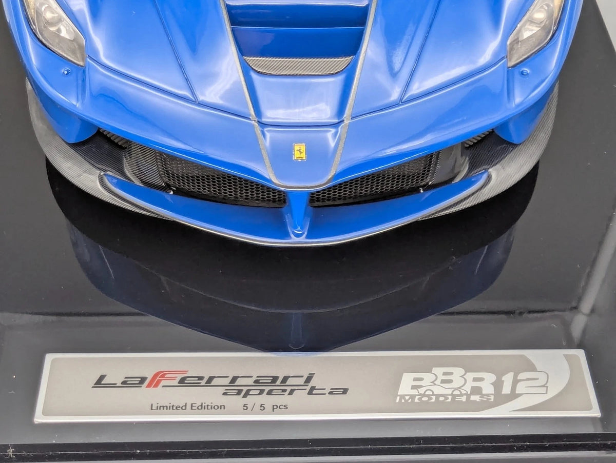 Modellautos 1:12 BBR Ferrari LaFerrari Aperta Azzurro Dino Ltd 05/05 Vitrine OVP