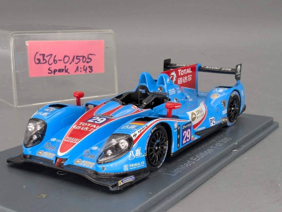 Modellautos 1:43 Spark Oreca 03R Nissan 24h Le Mans 2015 #29 Vitrine