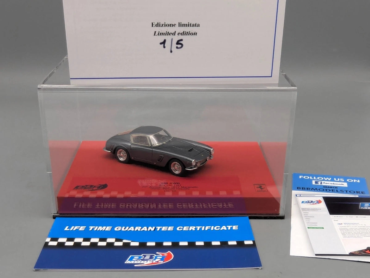 Modellautos 1:43 BBR Ferrari 250 SWB 70th Anniv. 2017 01/05 Große Vitrine in OVP