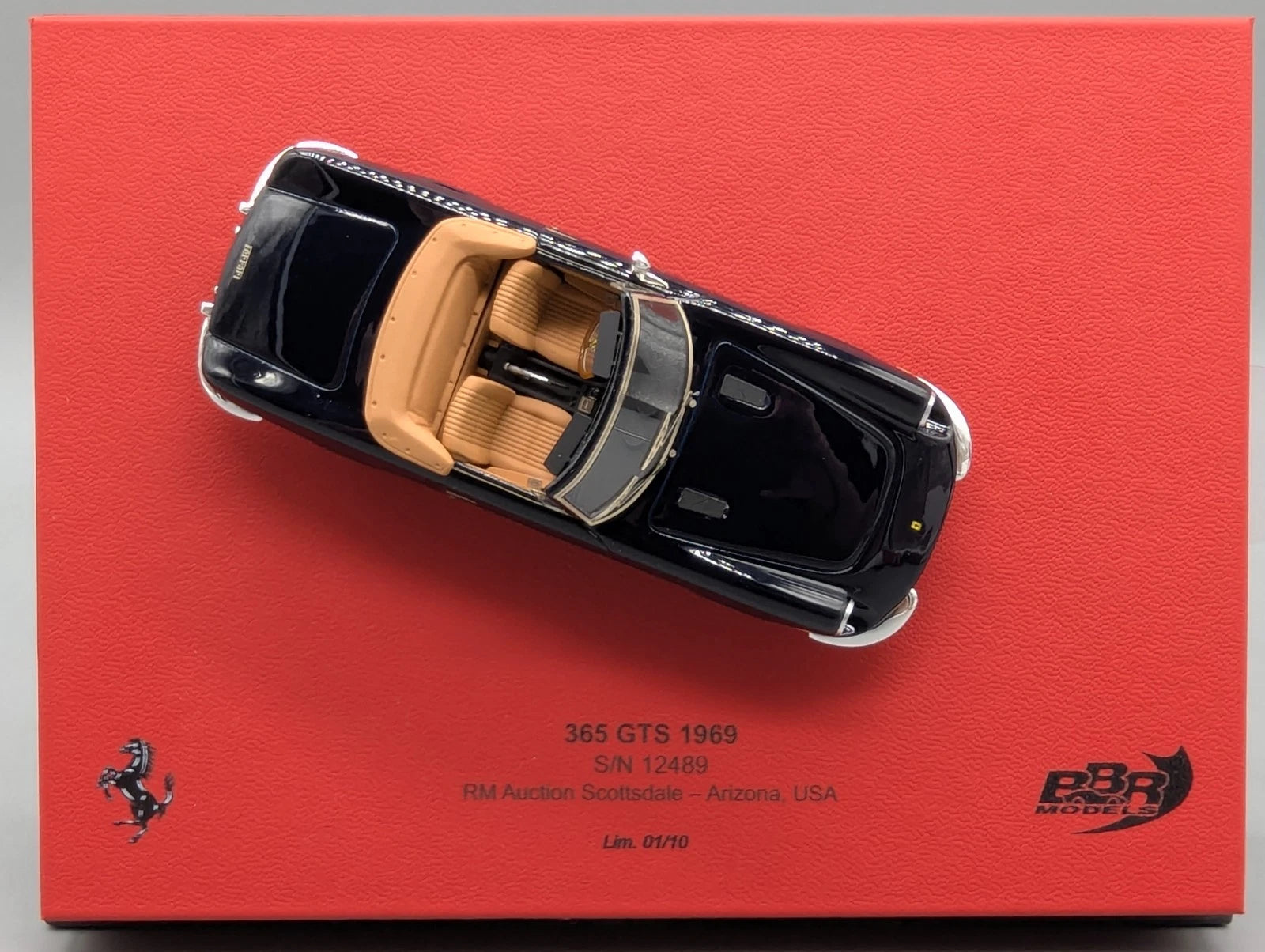 Modellautos 1:43 BBR Ferrari 365 GTS 1969 RM Auction Scottsdale Ltd 01/10 OVP