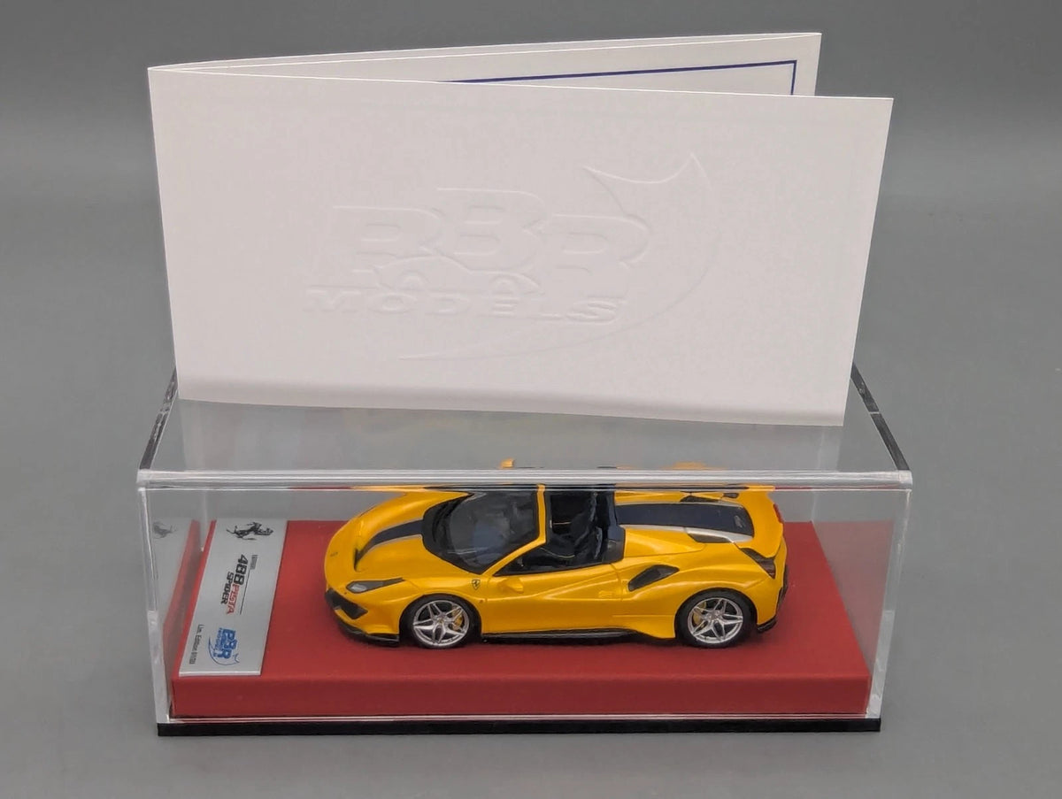 Modellautos 1:43 BBR Concept43 Ferrari 488 Pista Spider RHD Giallo Ltd 01/20 OVP
