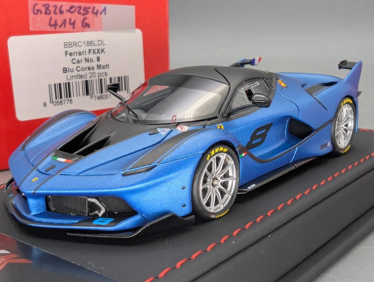 Modellautos 1:43 BBR Deluxe Calsito Ferrari FXX-K Car #8 Blu Corsa Ltd 01/20 OVP