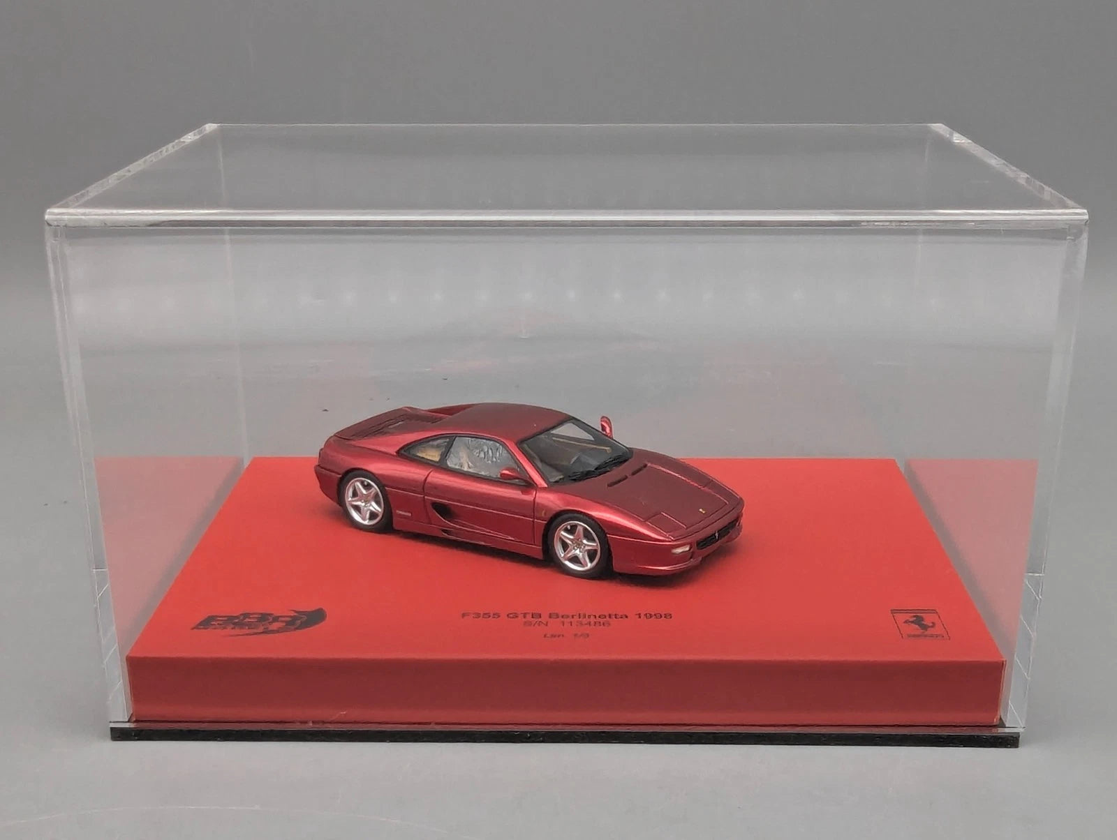 Modellautos 1:43 BBR Ferrari F355 GTB Berlinetta 1998 01/03 Rosso Fiorano OVP