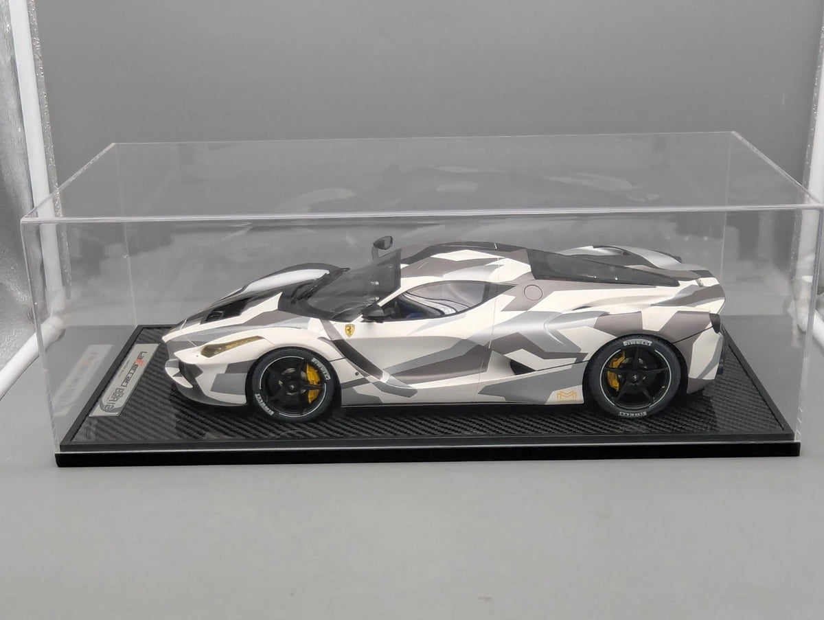 Modellautos 1:12 BBR Ferrari LaFerrari 2013 Matt Camouflage Lt 29/60 Vitrine OVP