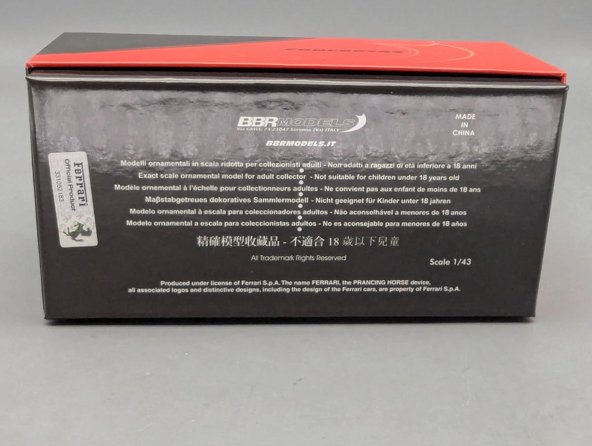 Modellautos 1:43 BBR Concept43 Ferrari 296 GTB Rosso Corsa 322 Ltd 222/300 OVP