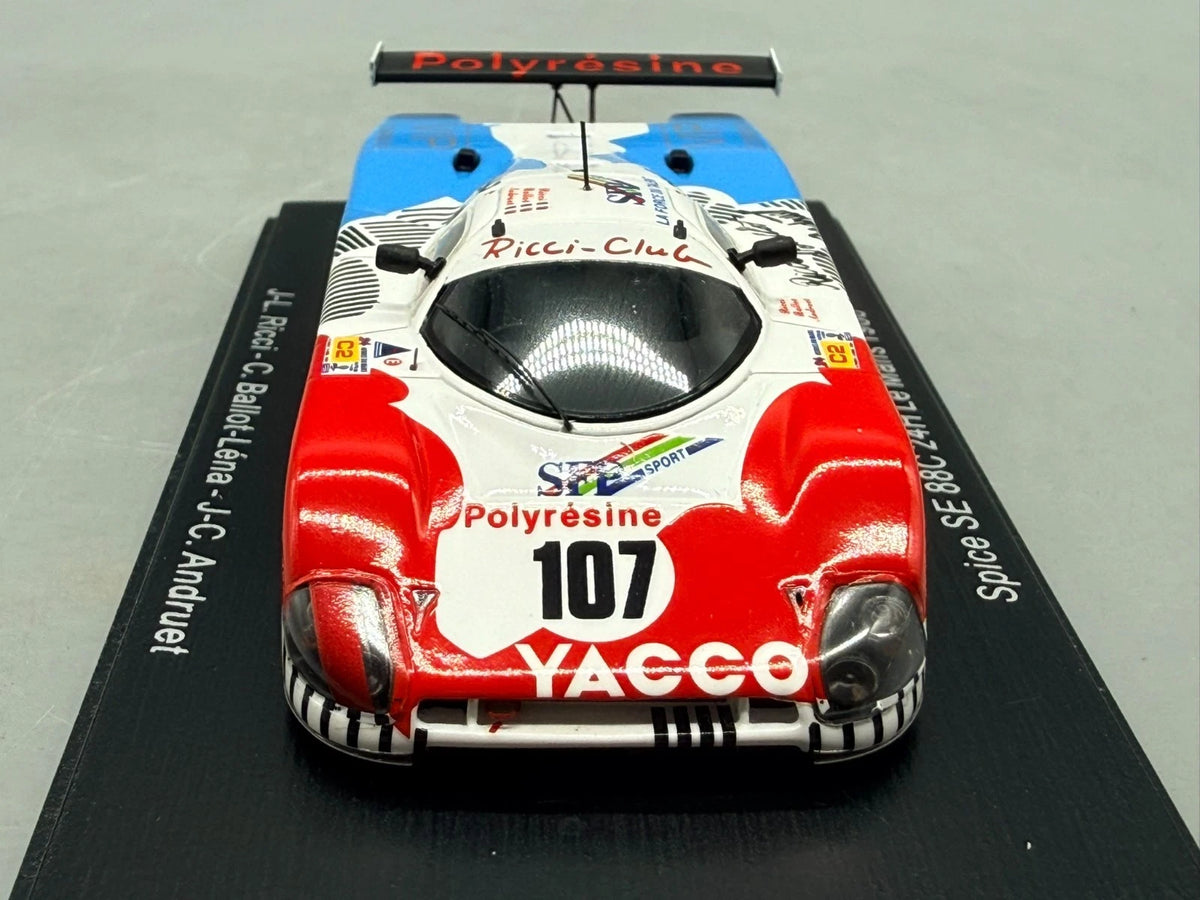 Modellautos 1:43 Spark Spice SE 88C - 24h Le Mans 1988 #107 + OVP
