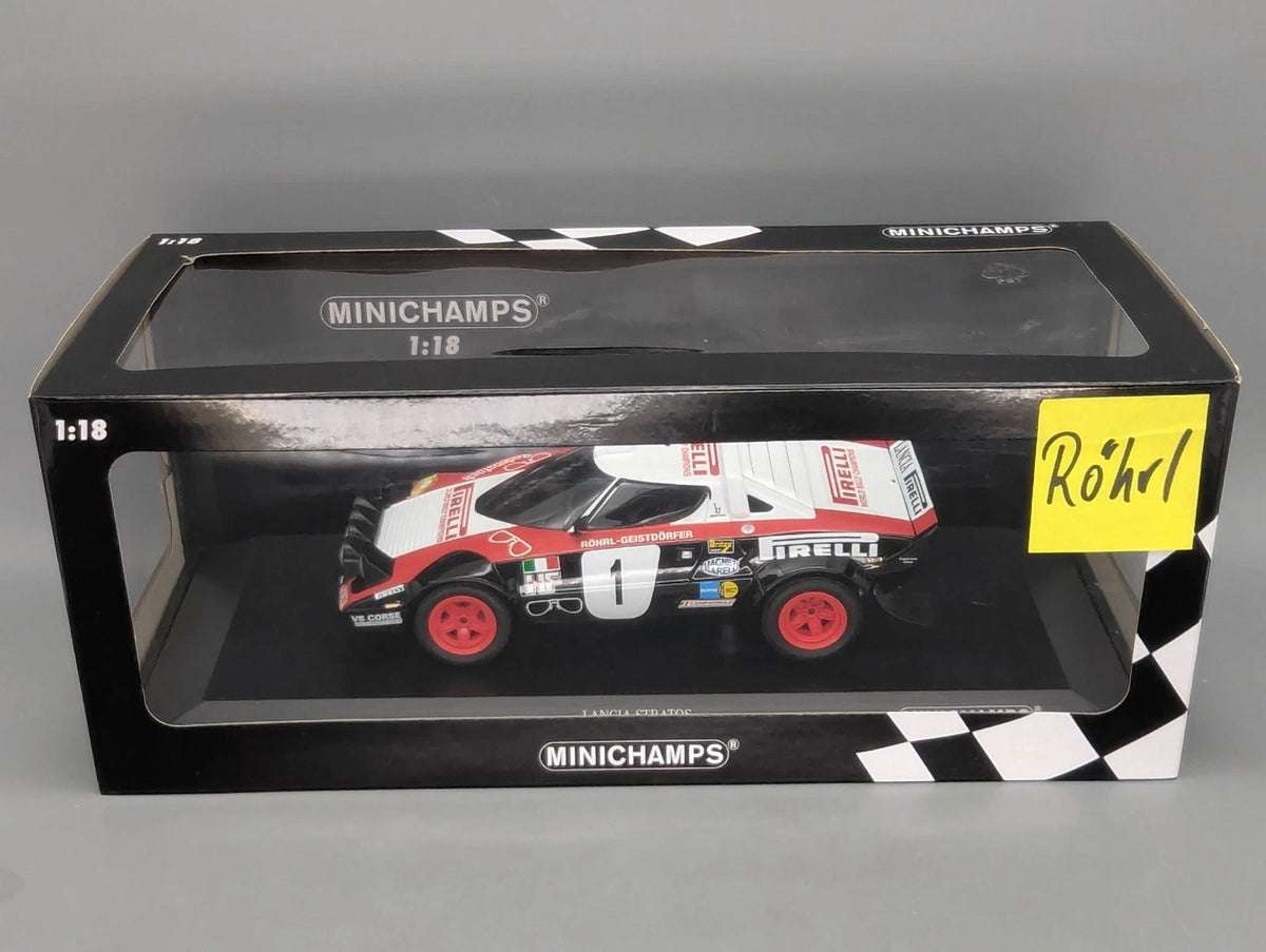 Modellautos 1:18 Minichamps Lancia Stratos WINNER 1978 #1 Röhrl Geistdörfer OVP