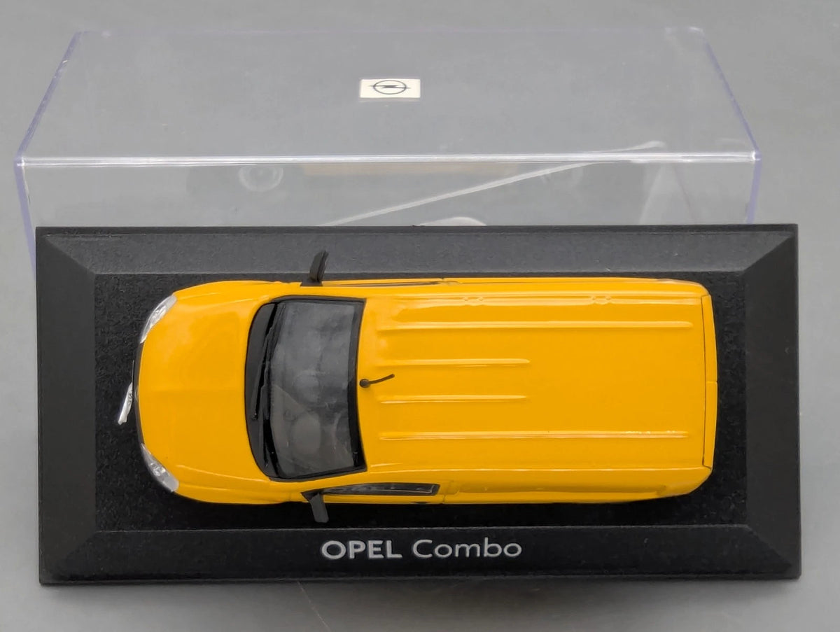 Modellautos 1:43 Minichamps Opel Combo gelb mit Dealer OVP