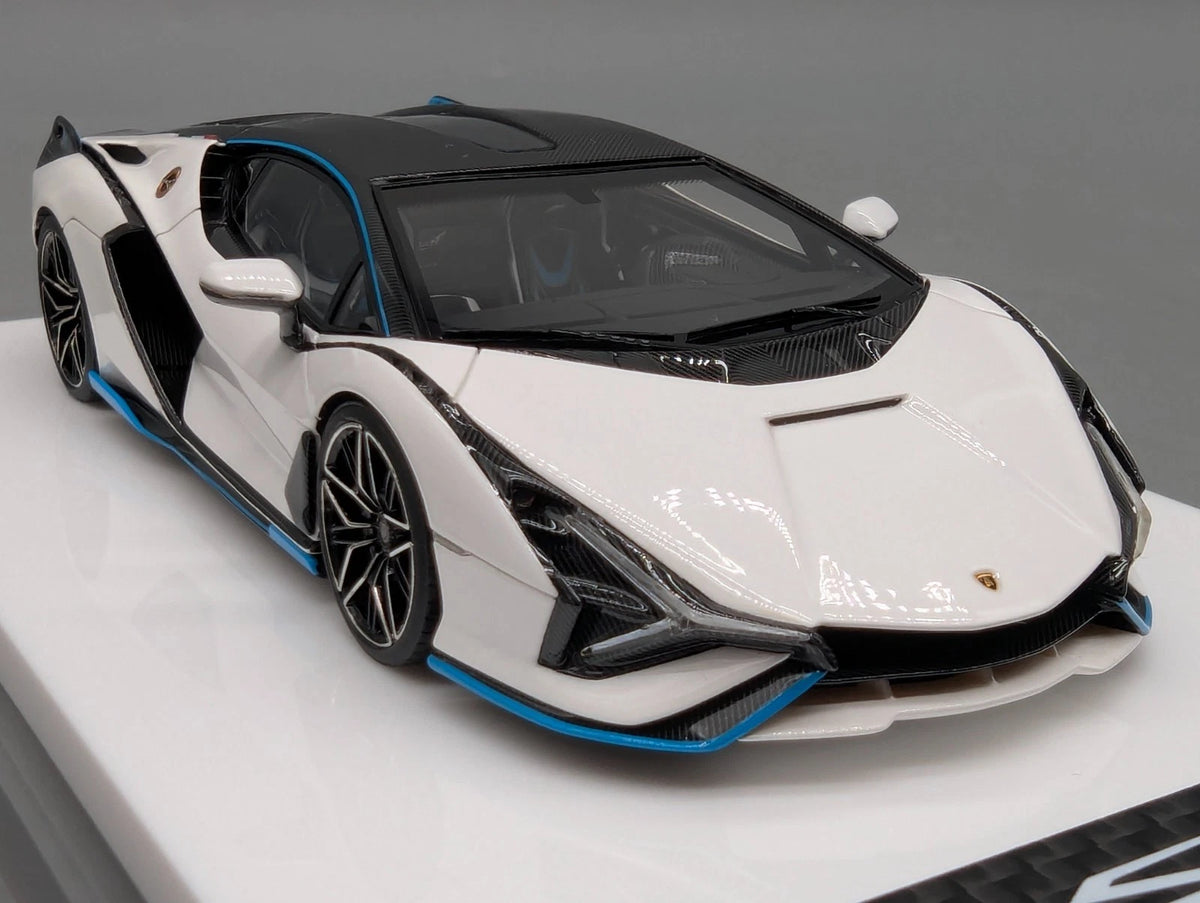 Eidolon Make Up 1:43 Lamborghini Sian FKP 37 with Stripe 2019 Bianco 76/100 OVP